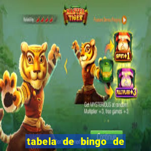 tabela de bingo de 1 a 100